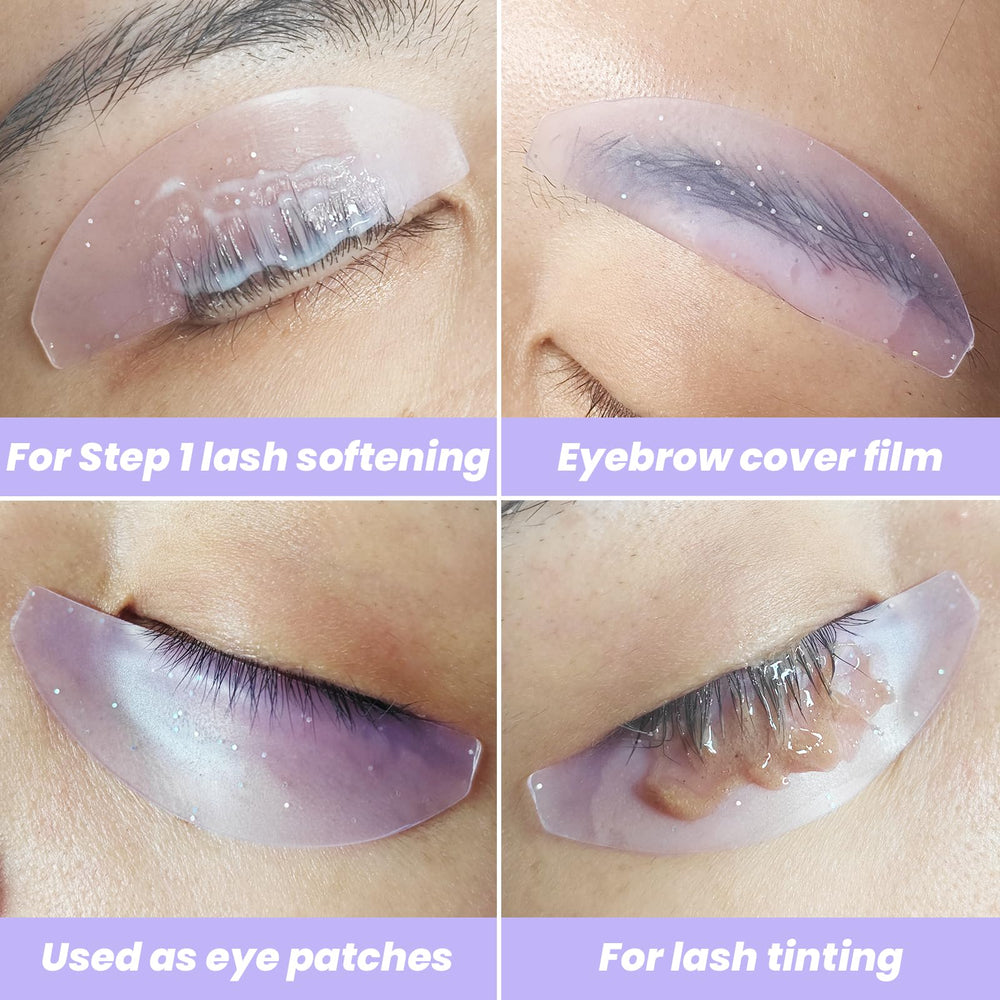 PERMANIA easy-clean lash pad resists residue after saline wipe