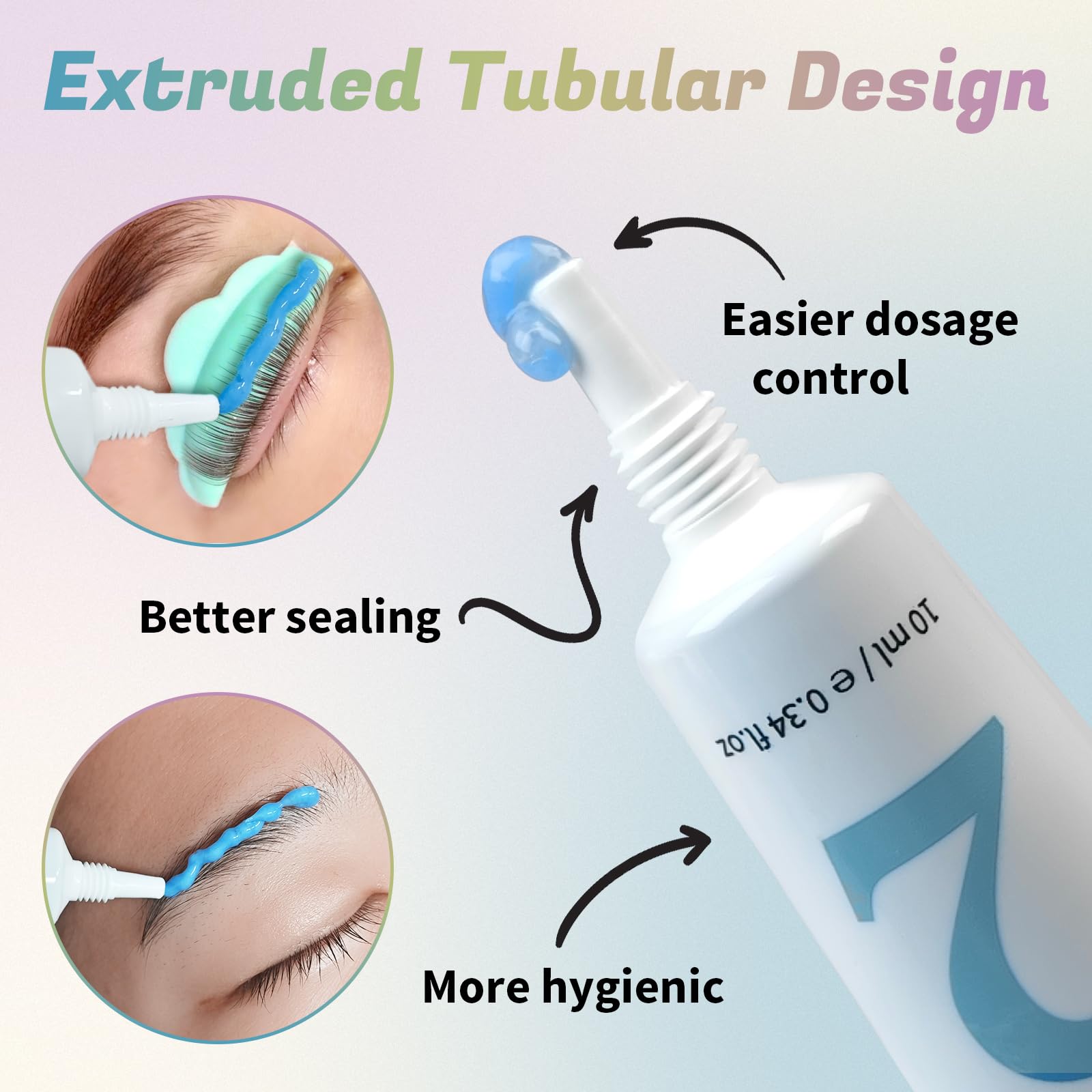 PERMANIA lash lift lotion tube design for precise dosing