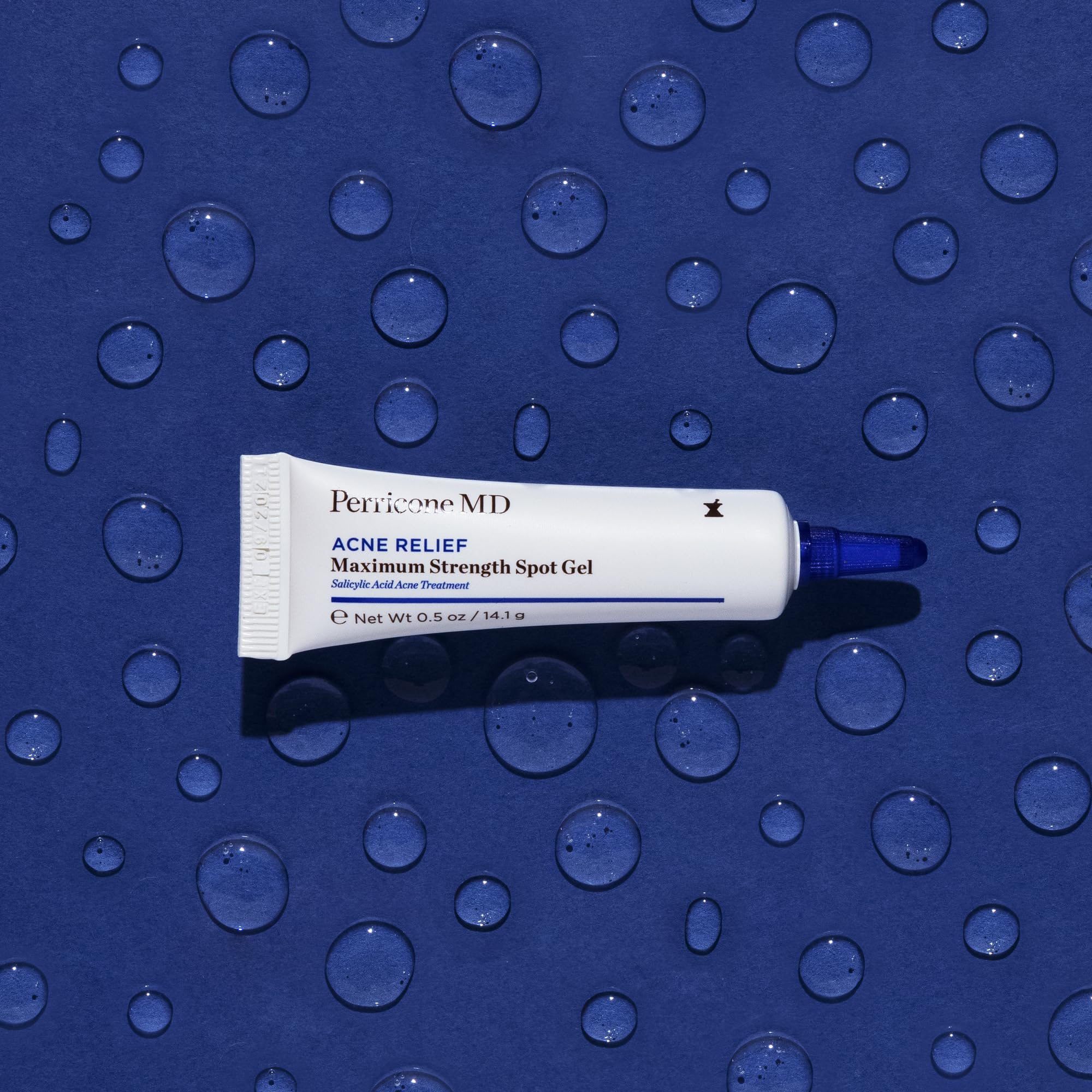 Perricone MD Acne Relief Spot Gel texture close-up showing clear gel formula