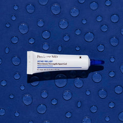 Perricone MD Acne Relief Spot Gel texture close-up showing clear gel formula