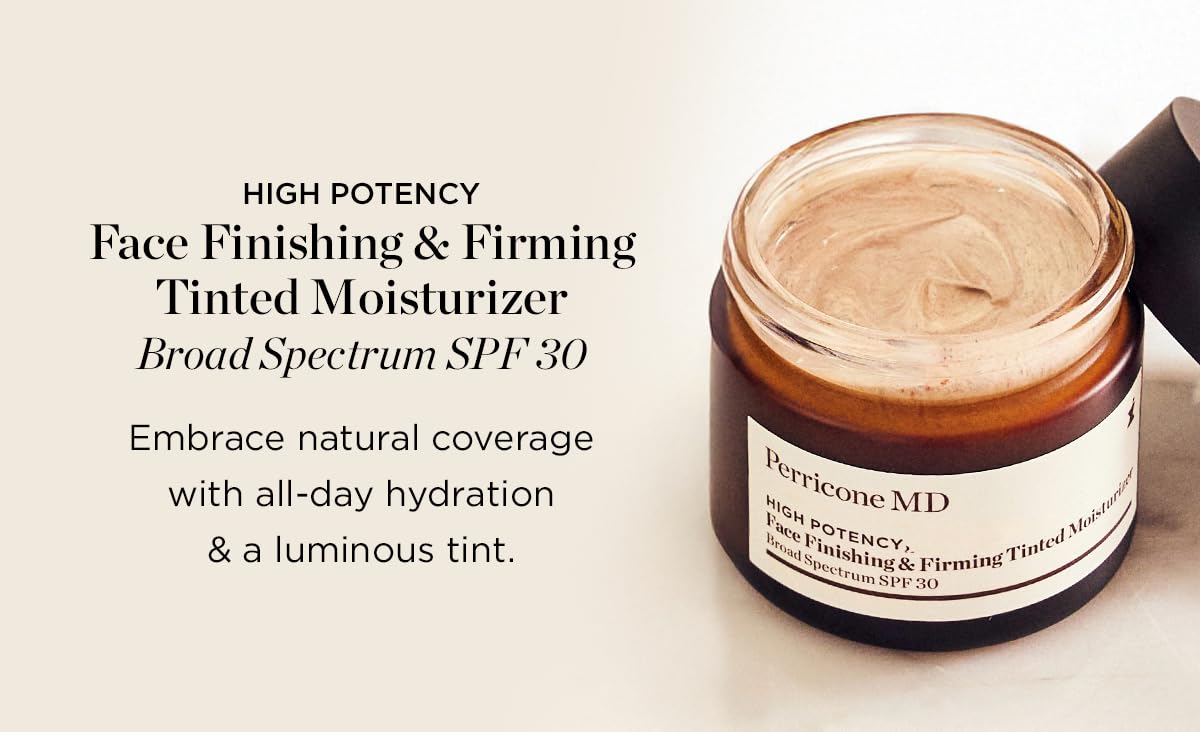 Perricone MD bottle with pump enables easy, mess-free application and lasting moisture.