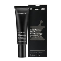 Perricone MD Cold Plasma Hand Therapy silky cream swatch, visibly smooth texture.