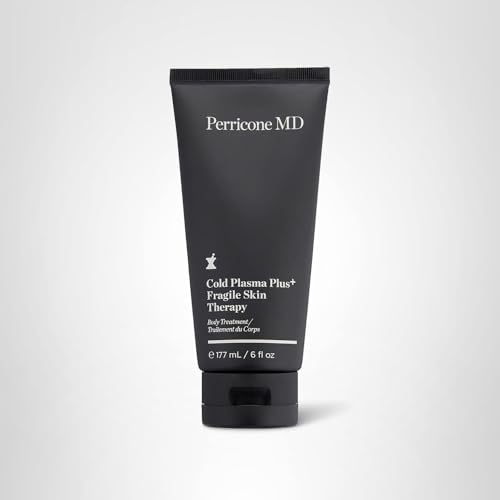 Perricone MD Cold Plasma Plus+ fragile skin therapy crepey-skin closeup suggests smoothing potential.