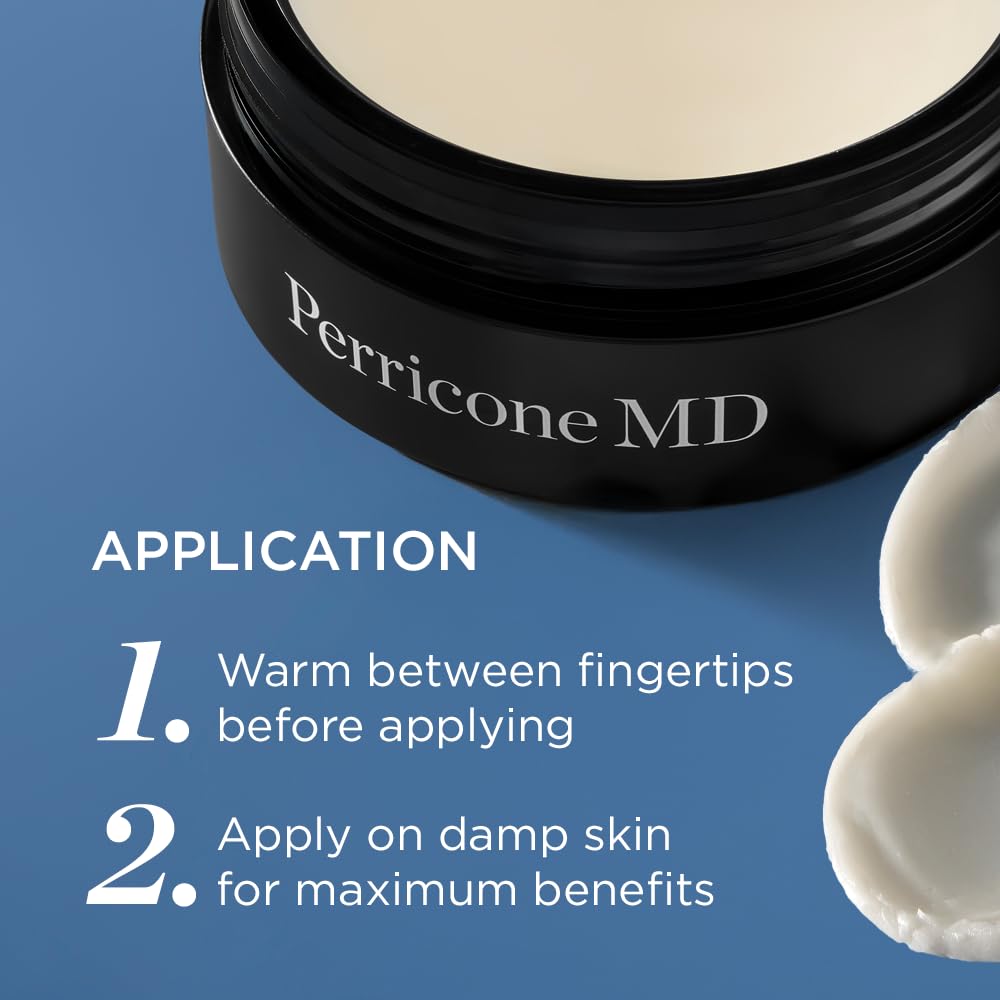 Perricone MD Cold Plasma Plus Hydrating Balm hands-application demonstrates easy daily massage.