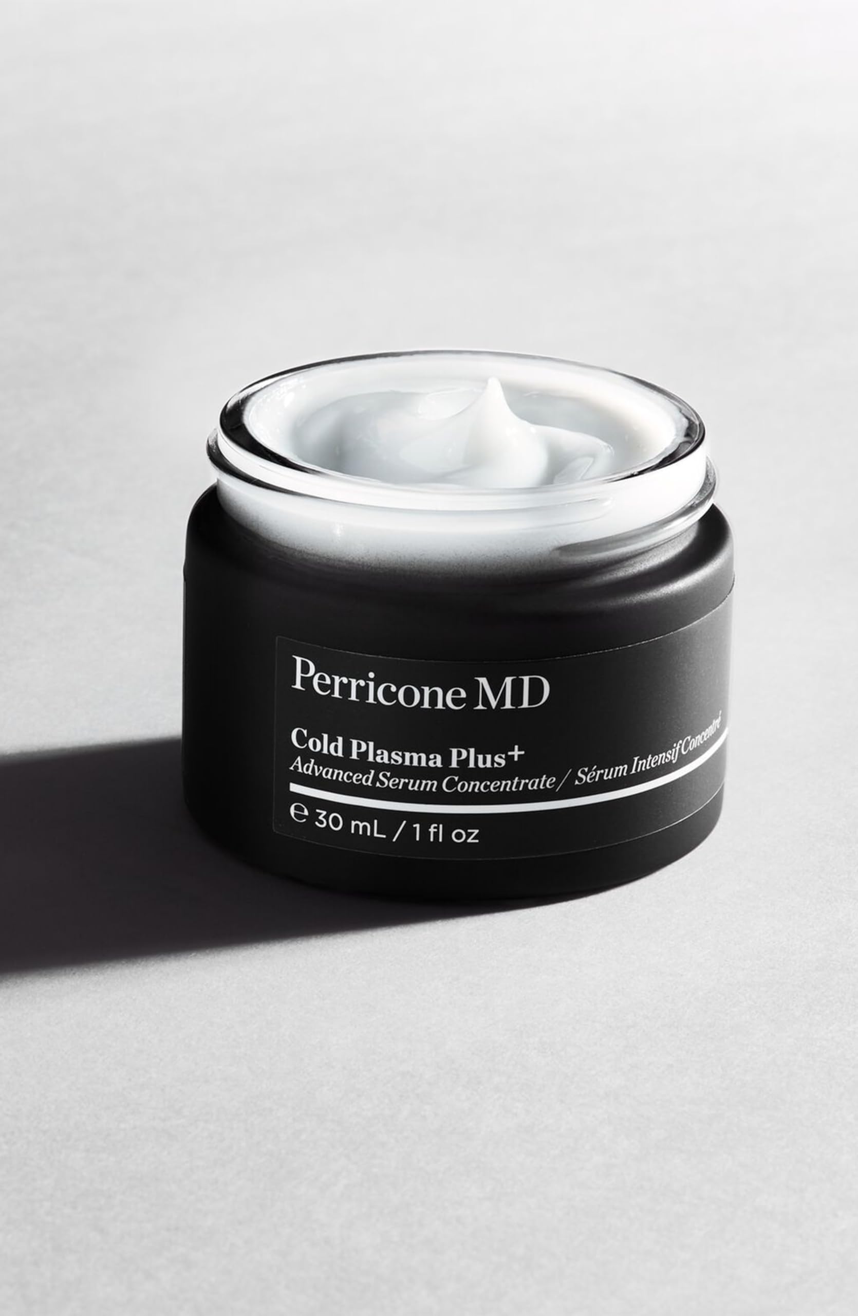 Perricone MD Cold Plasma Plus+ omegas 3-6-9 visual emphasizes moisture barrier support.