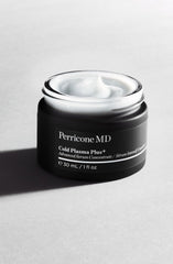 Perricone MD Cold Plasma Plus+ omegas 3-6-9 visual emphasizes moisture barrier support.