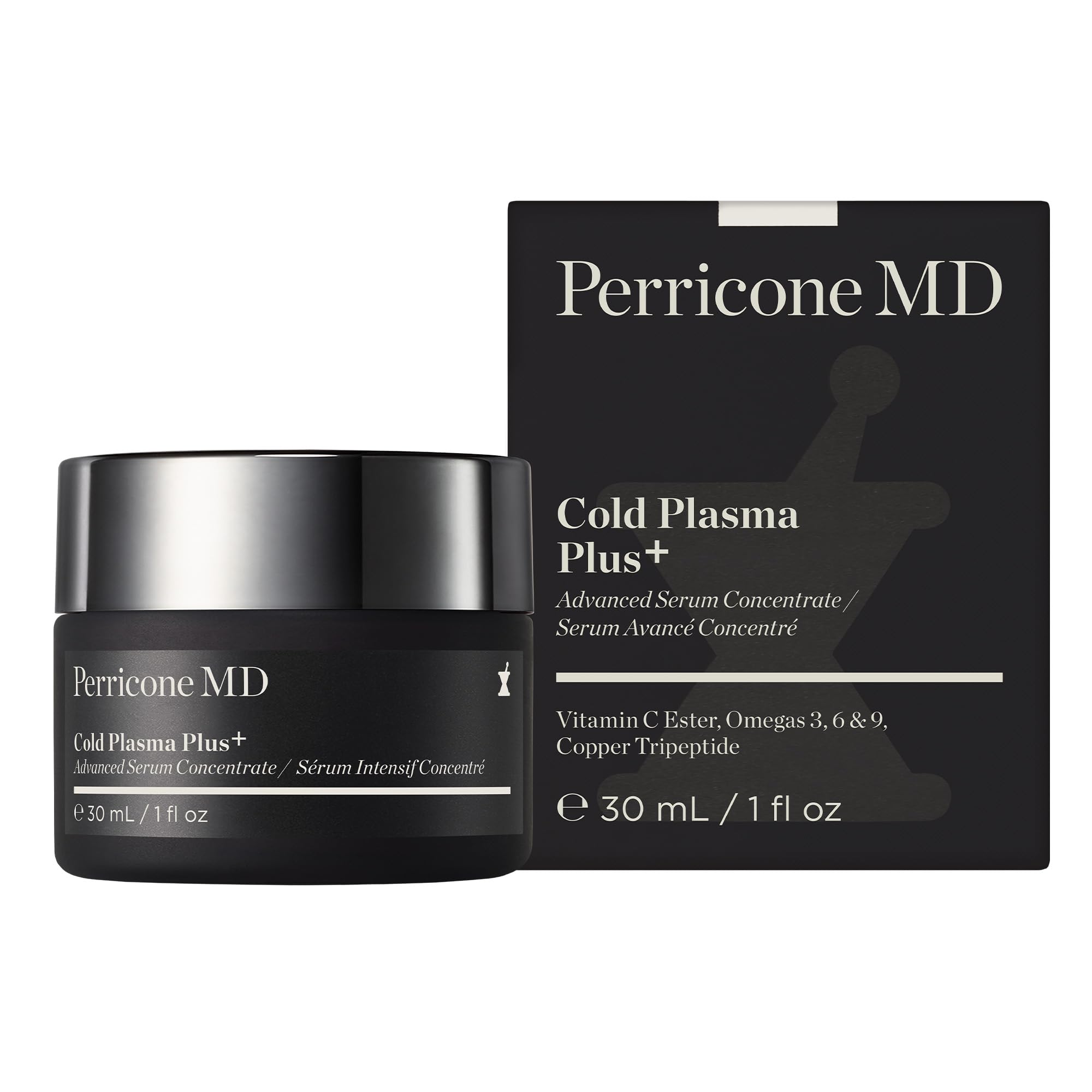 Perricone MD Cold Plasma Plus+ texture application enhances smoothness and reduces visible pores.