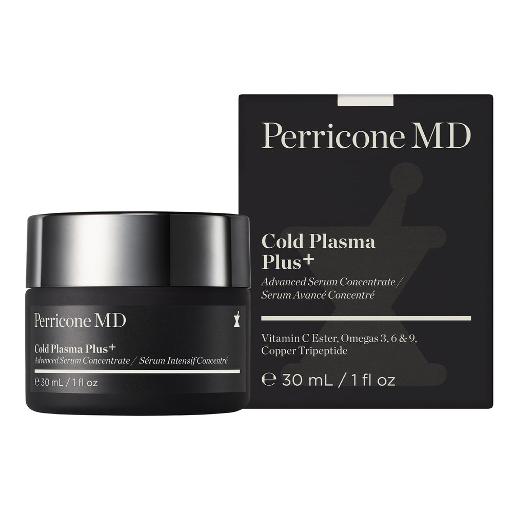Perricone MD Cold Plasma Plus+ texture application enhances smoothness and reduces visible pores.