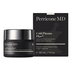 Perricone MD Cold Plasma Plus+ texture application enhances smoothness and reduces visible pores.