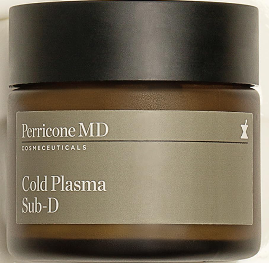 Perricone MD Cold Plasma Sub D bottle front signals a premium neck treatment
