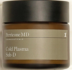 Perricone MD Cold Plasma Sub D bottle front signals a premium neck treatment