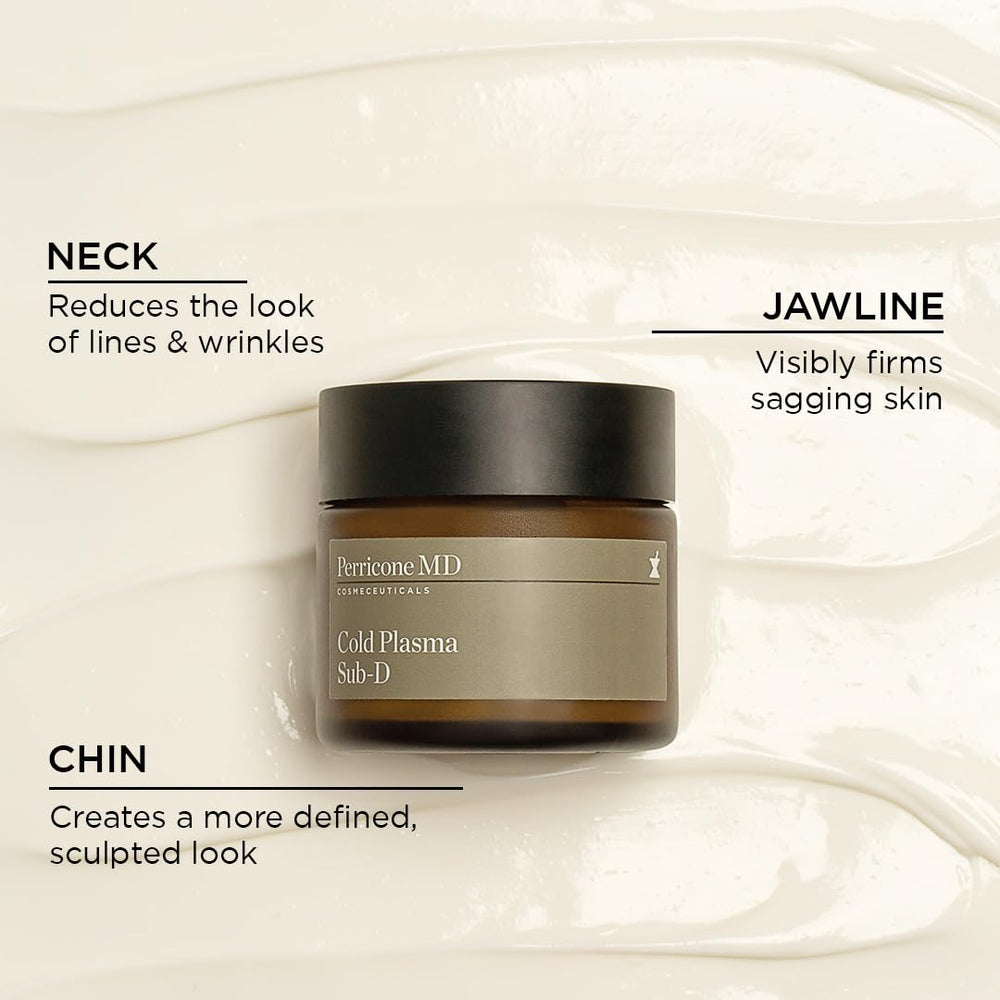 Perricone MD Cold Plasma Sub D texture closeup highlights a cooling gel-cream feel