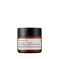 Perricone MD face finishing tinted moisturizer bottle showing lightweight hydration and natural glow.