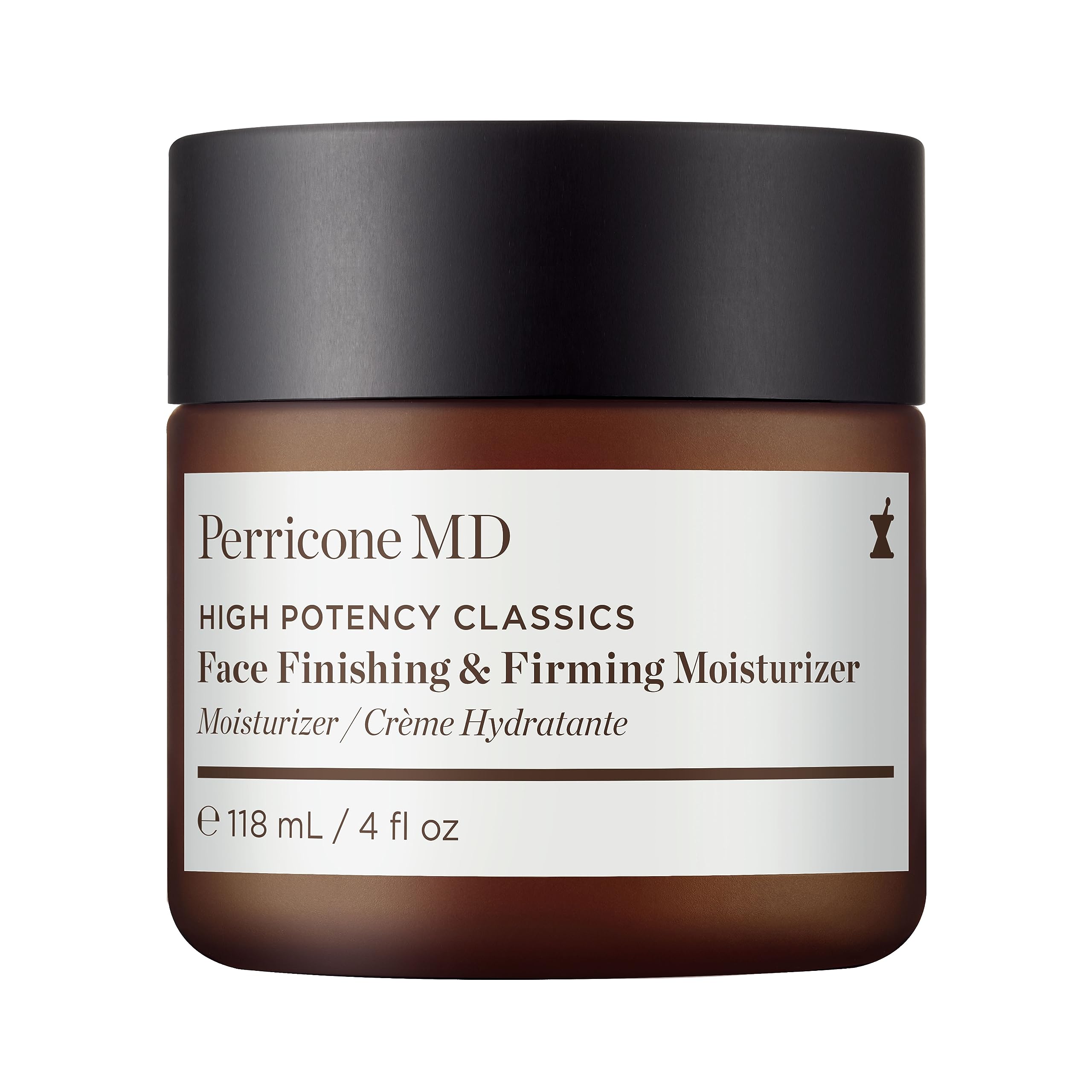 Perricone MD high-potency classics moisturizer bottle showcasing premium hydration and firming potential.