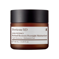 Perricone MD high potency retinol recovery overnight moisturizer jar close-up with rich hydration
