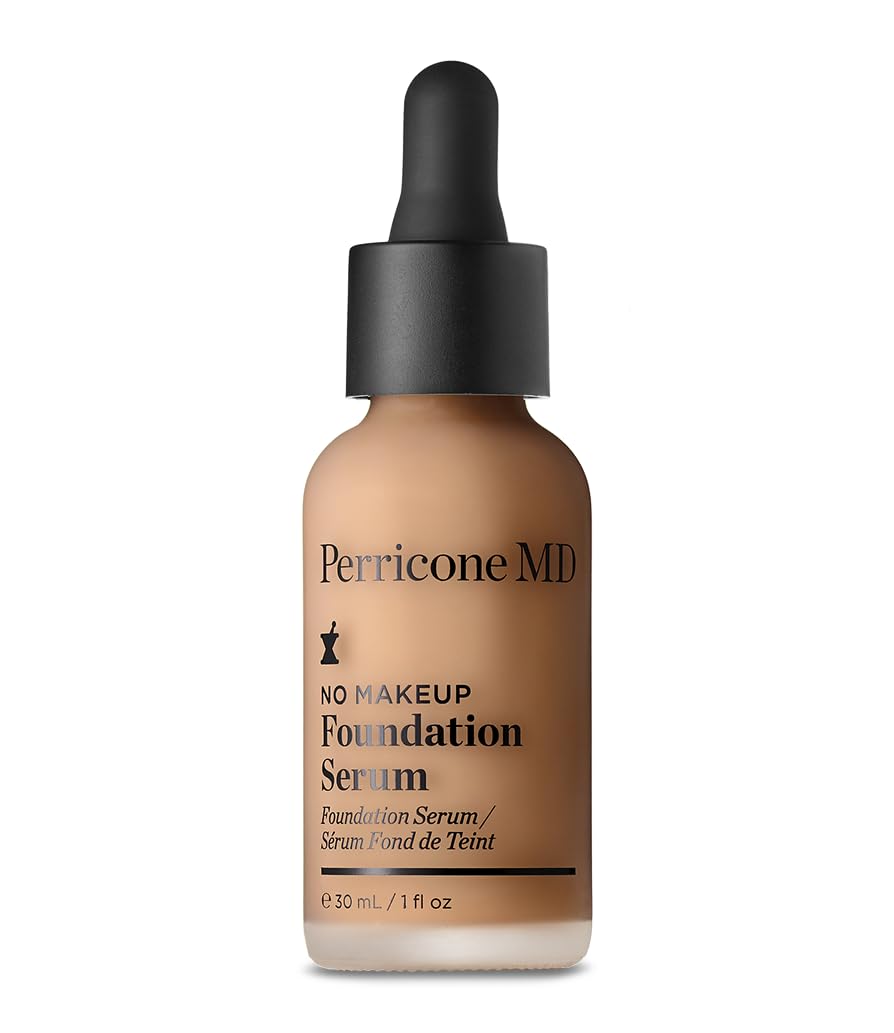 Perricone MD No Makeup Foundation Serum Beige bottle with a semi-matte finish