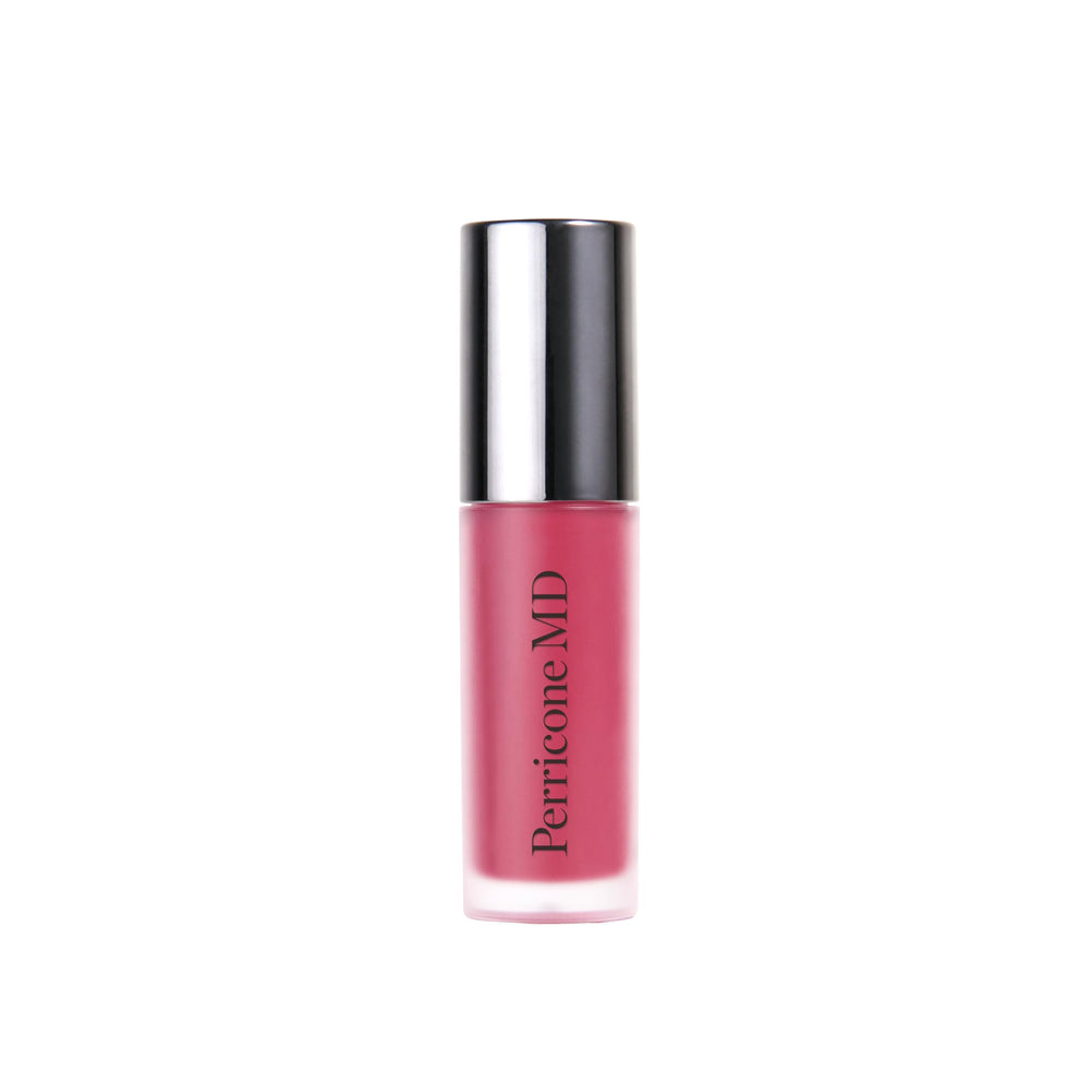 Perricone MD No Makeup Lip Oil Plum bottle with hydrating shine.