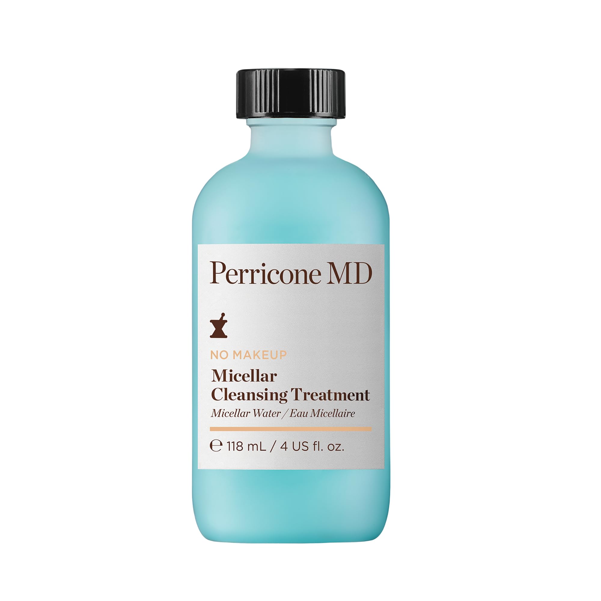 Perricone MD No Makeup Micellar Cleansing Treatment bottle pour cleanses and hydrates the skin.
