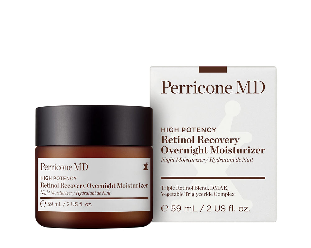 Perricone MD triple-retinol blend illustration highlights advanced renewal potential