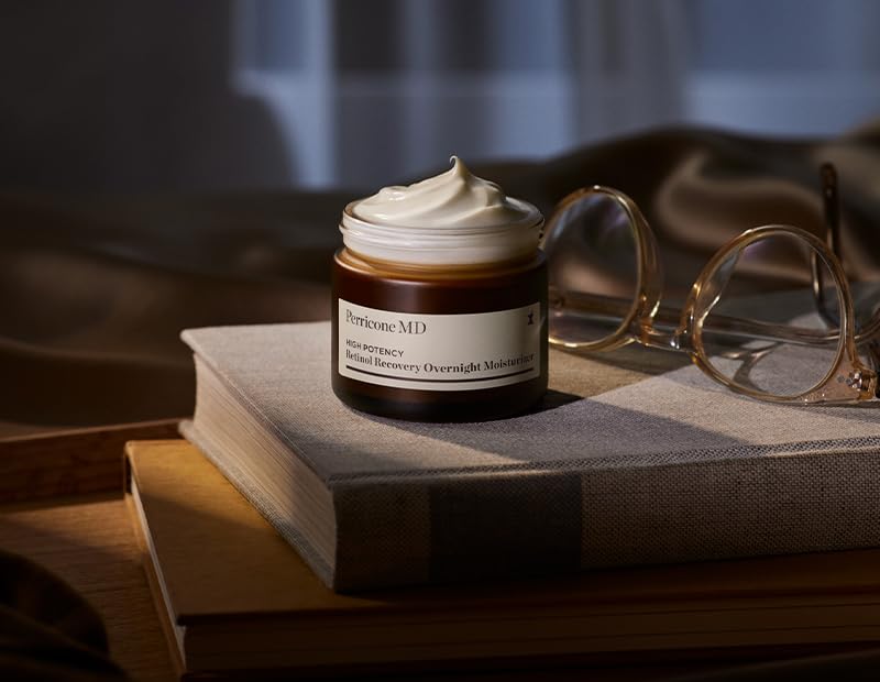 Perricone MD night-time skincare routine layout features this moisturizer among steps