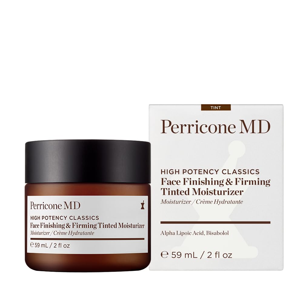 Perricone MD tinted moisturizer swirl highlights pearlescent pigment capsules for subtle radiance.