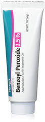 Perrigo benzoyl peroxide gel 60g tube closeup for targeted acne care.