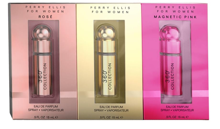 Perry Ellis 360 Rose bottle for daily wear with bright floral notes.
