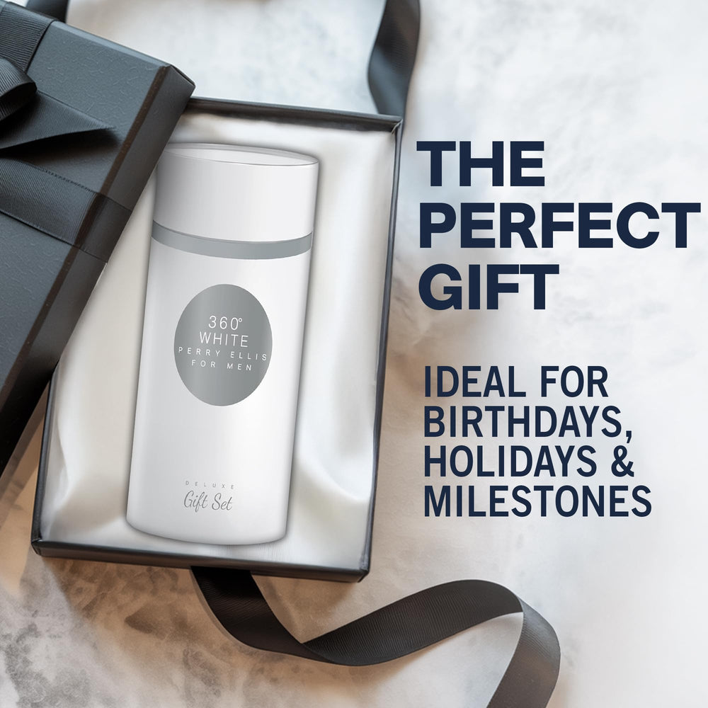 Base notes of vanilla and cedarwood provide warmth in Perry Ellis 360° White
