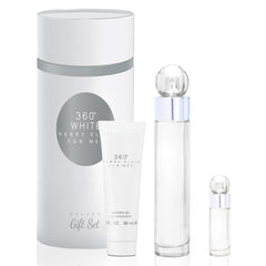 Perry Ellis 360° White for Men bottle front view, crisp daily fragrance