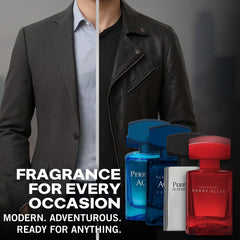 Perry Ellis Spirited bottle showcases mandarin, clary sage, and warm woods.