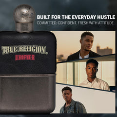 Perry Ellis True Religion Drifter label detail with premium branding