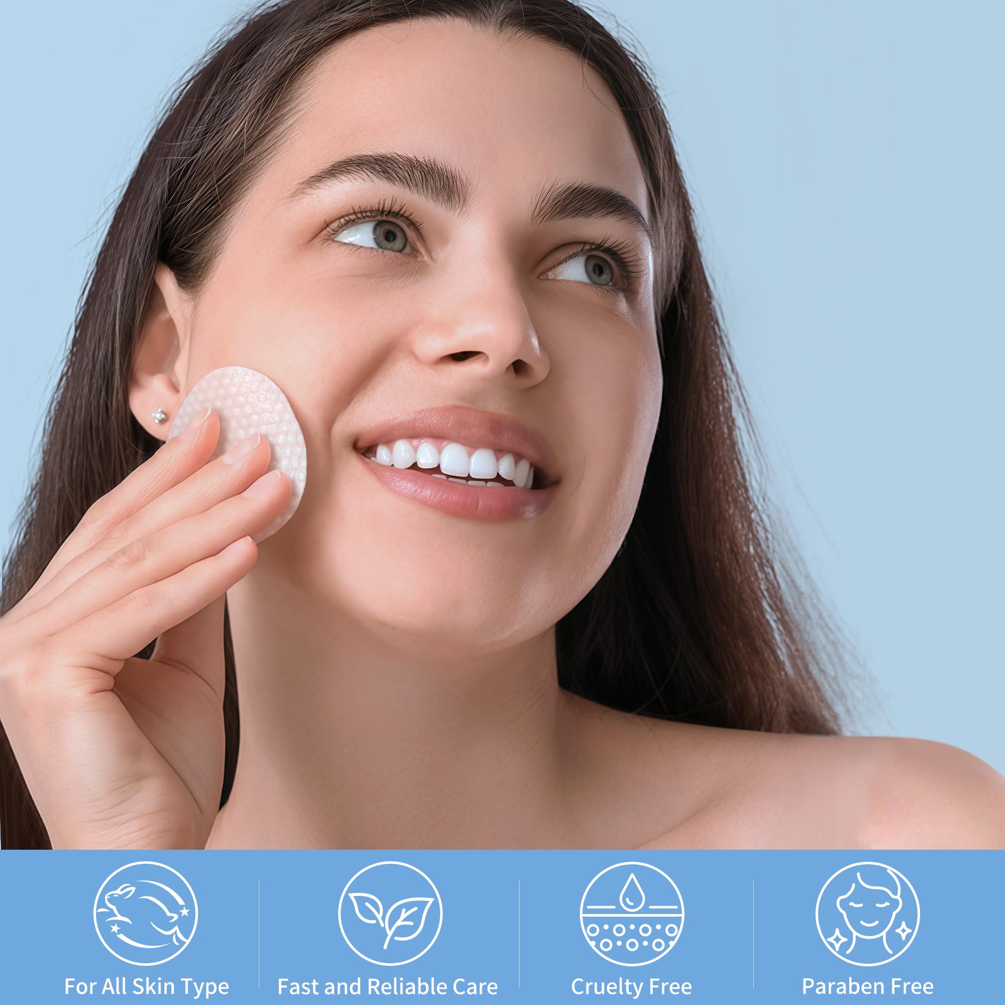 Persbeay Glycolic Acid Pads dual-textured pad in use.