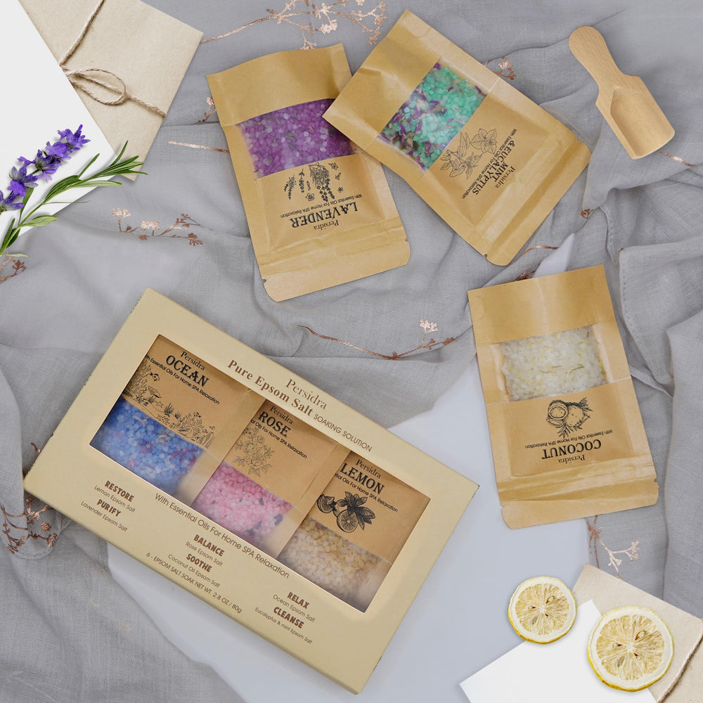 Persidra Lemon bath salt for energizing, uplifting baths.