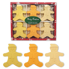 Persidra Christmas bath bombs XL6 pack with petals for a relaxing spa-like soak