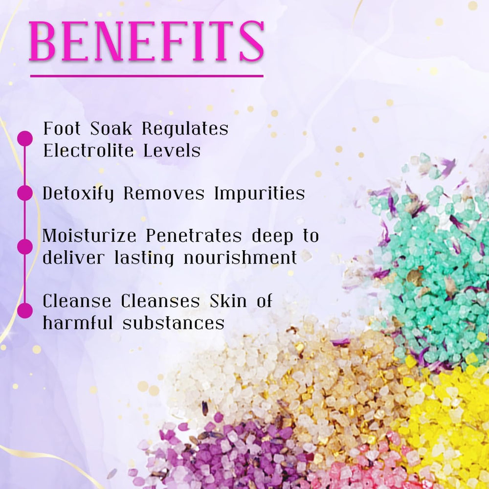 Persidra tea tree scent bath salts with refreshing notes.