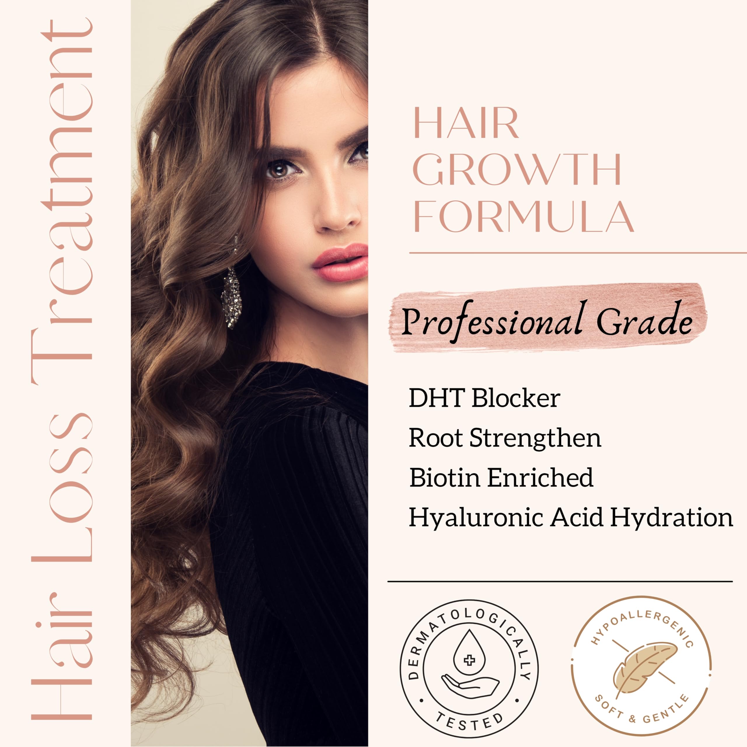 Persona Beauty Hair Growth Serum being applied to the scalp for thinning support