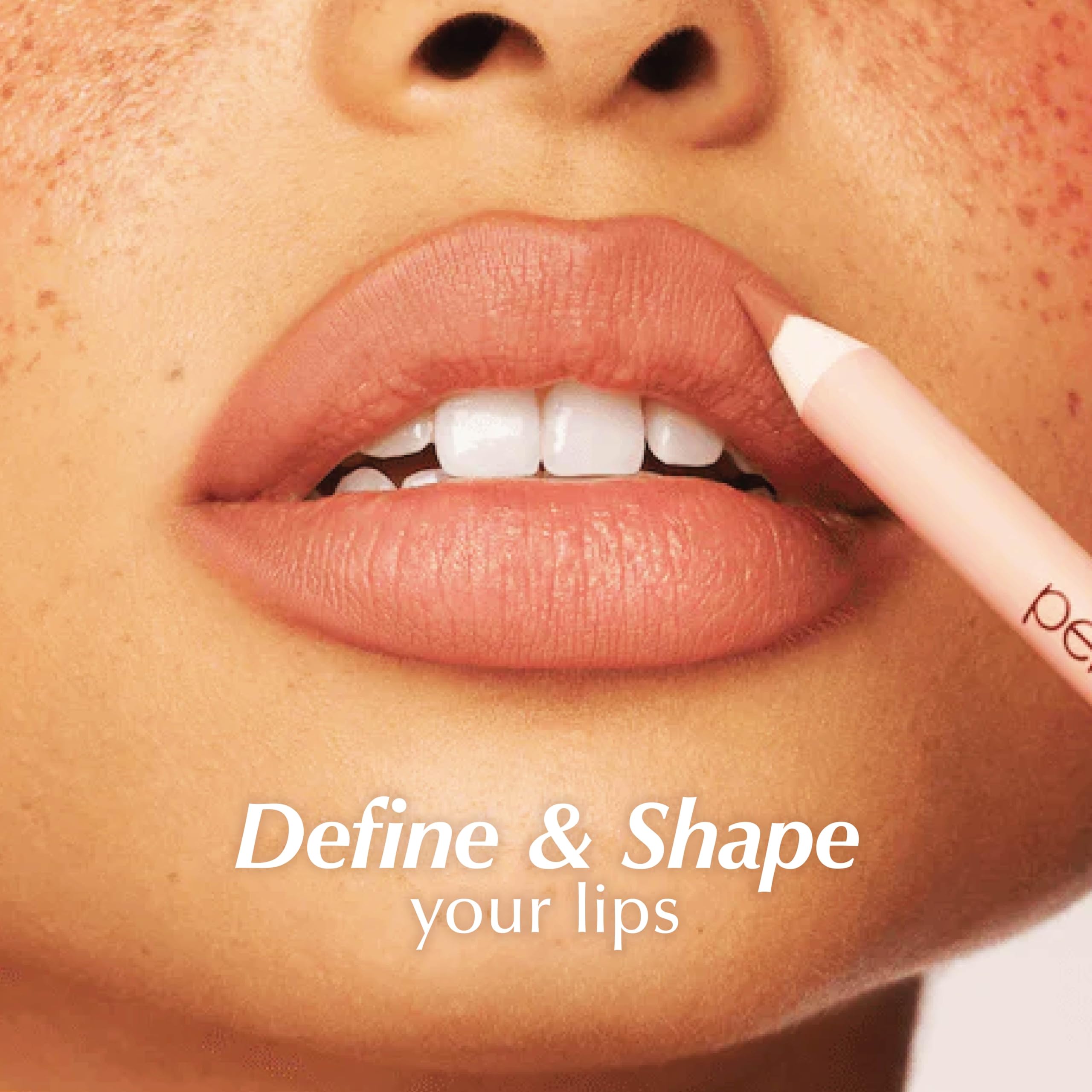 Close-up of application shows creamy, blendable texture for precise outlining by PERSONA.