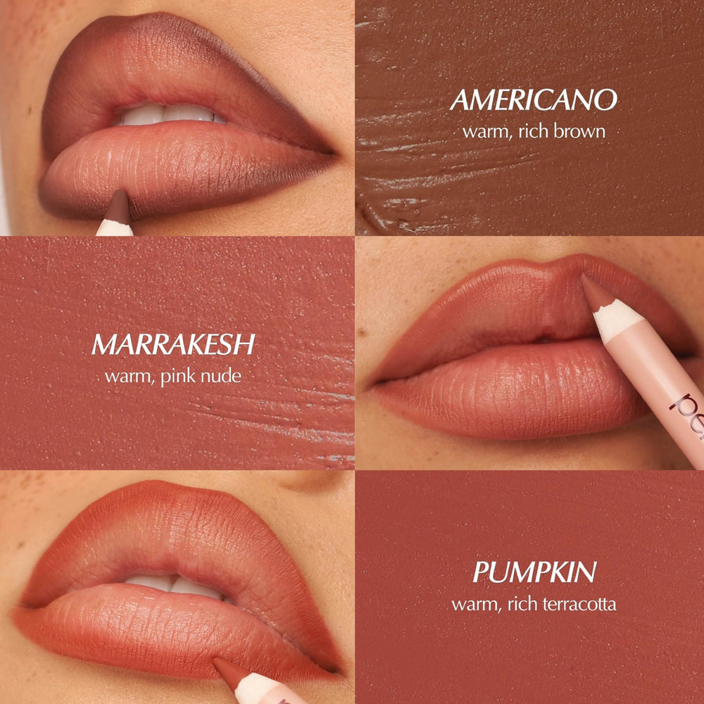 Outline lips with PERSONA Lip Liner Pencil for natural, enhanced contour.
