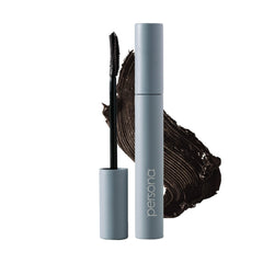 PERSONA Volumizing Tubing Mascara brush closeup showing precise, clump-free application.
