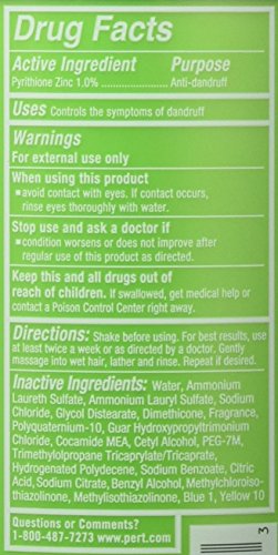 Pert 2-in-1 label closeup highlighting the gentle formula