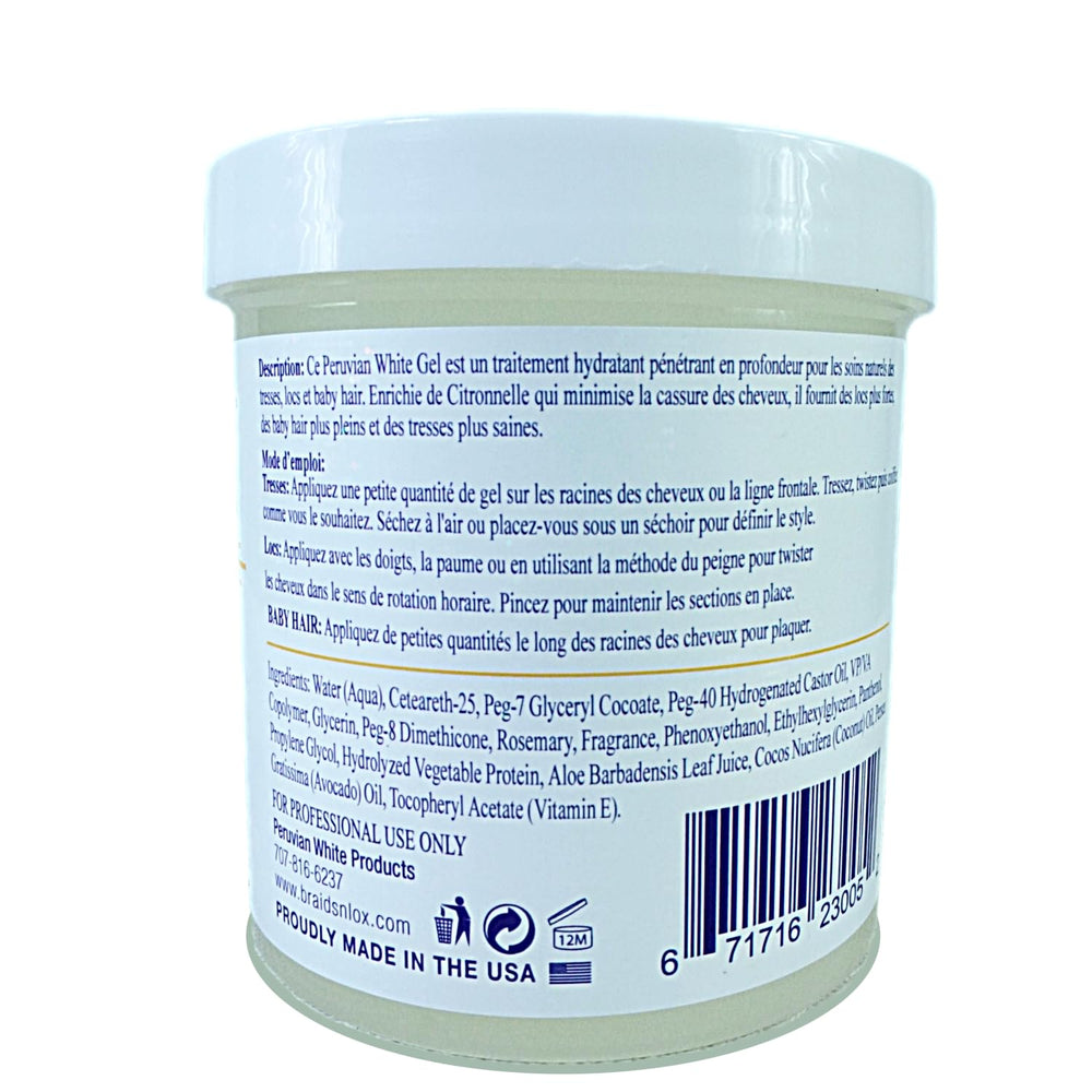 Peruvian White Braid gel suitable for natural and relaxed hair.