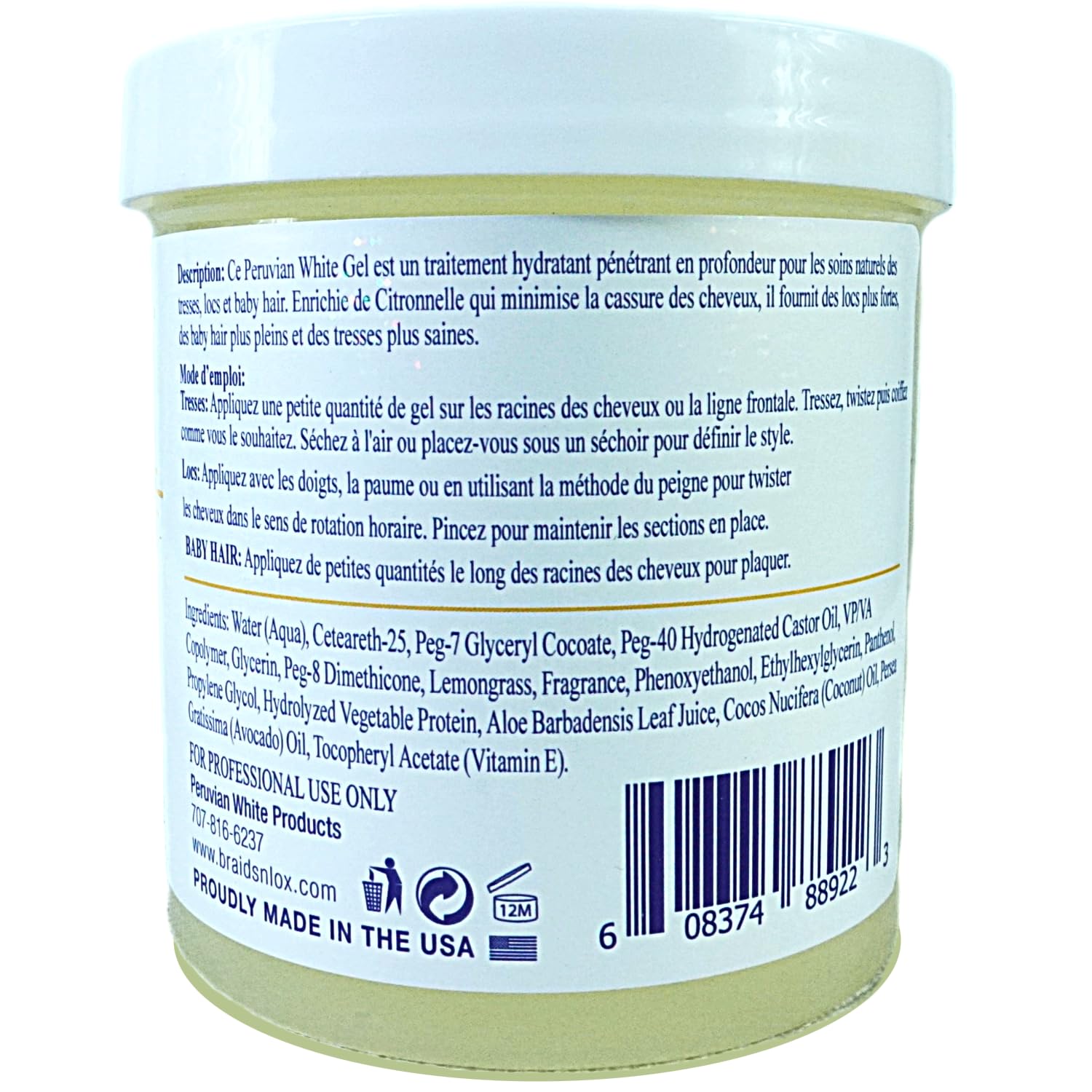 Soft shine from Peruvian White Gel without flaking or heaviness.