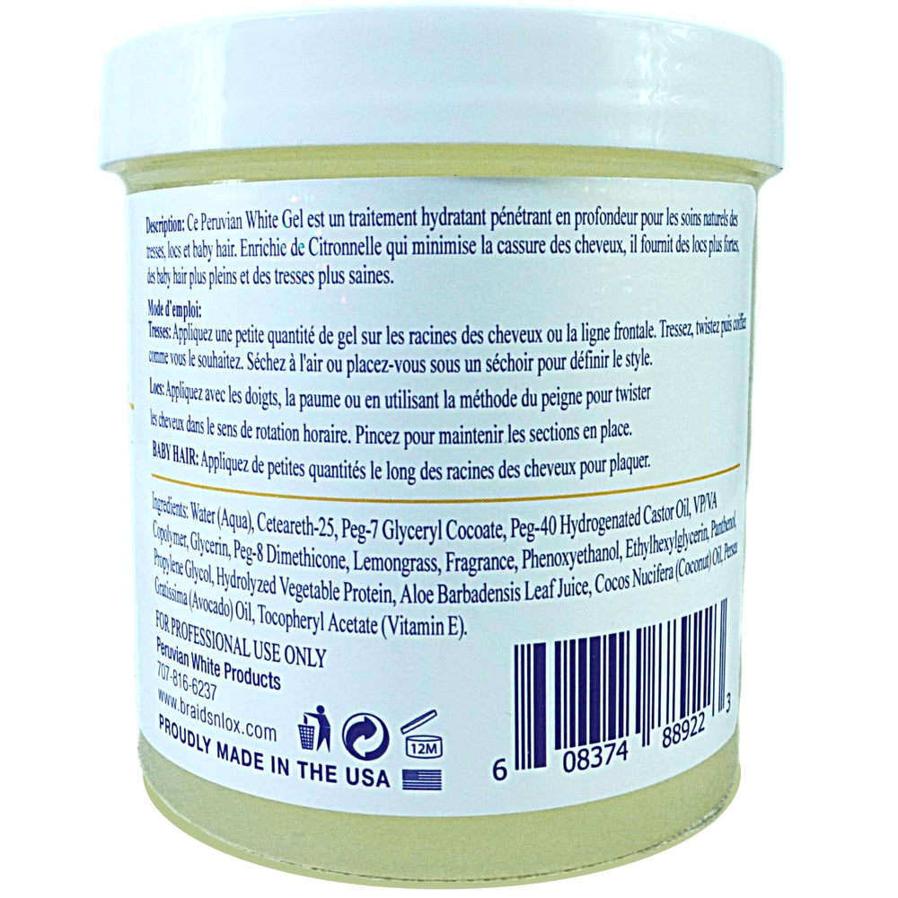 Soft shine from Peruvian White Gel without flaking or heaviness.
