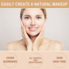 Application of PERVALA CC Cream on skin illustrating buildable coverage.