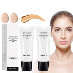 PERVALA Skin Tone Adjusting CC Cream SPF 50 bottle shows universal shade adaption for daily wear.
