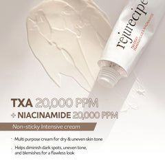 PESTLO Rejurecipe TXA Cream texture close-up highlights smooth, hydrating formula.