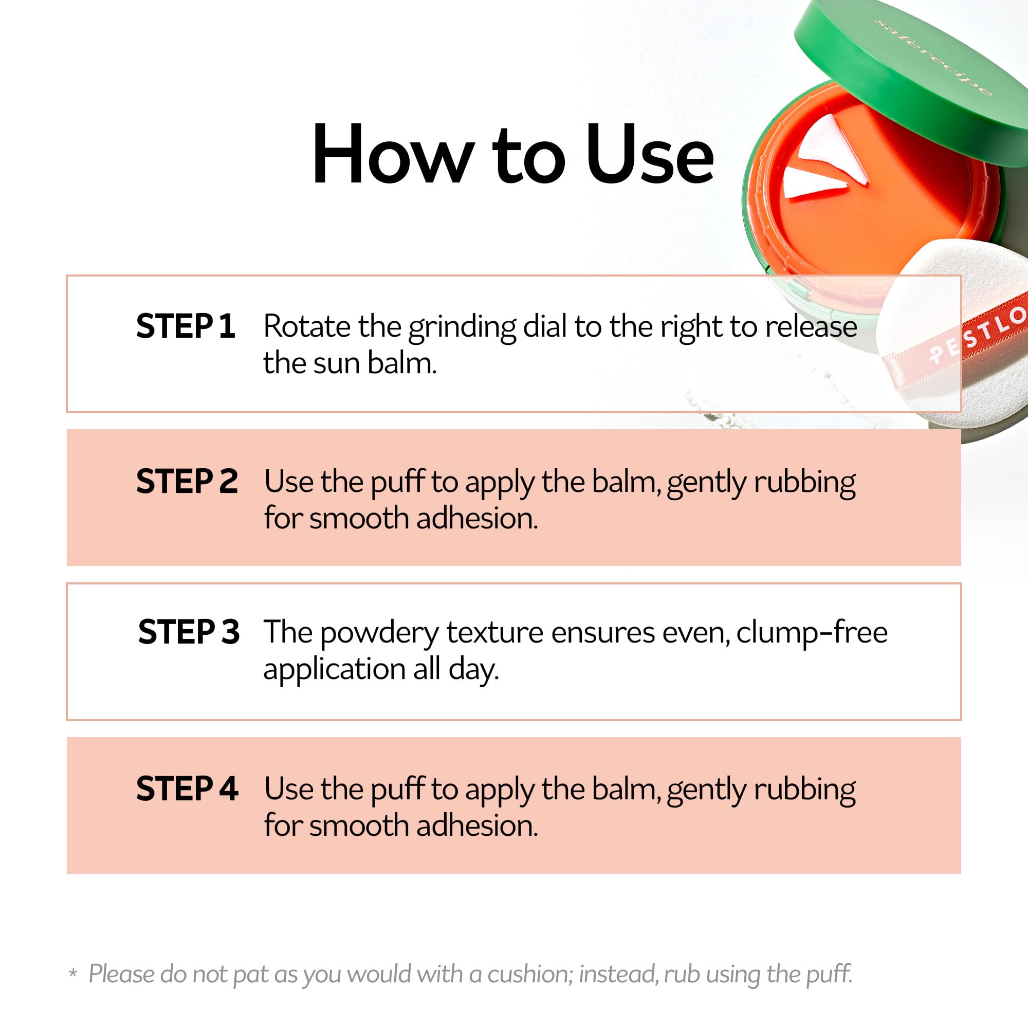 PESTLO Saferecipe take-anywhere-sun-touchups fits busy days and quick refreshes.