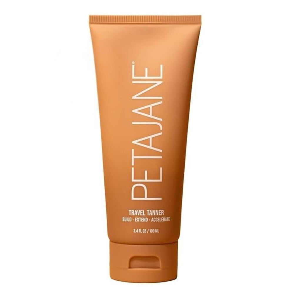 Peta Jane Tan Extender lotion bottle closeup showing convenient daily use.