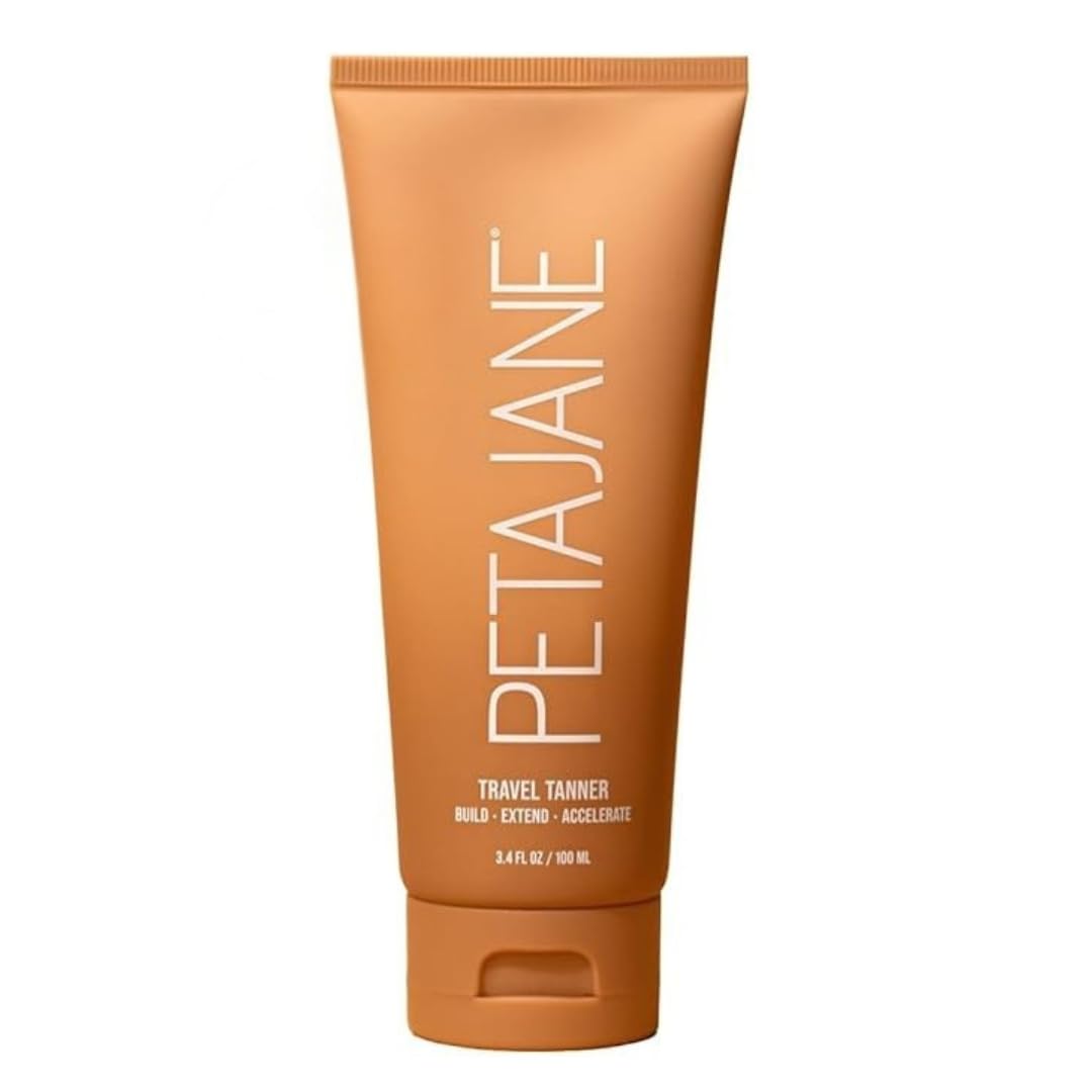 Peta Jane Tan Extender lotion bottle closeup showing convenient daily use.
