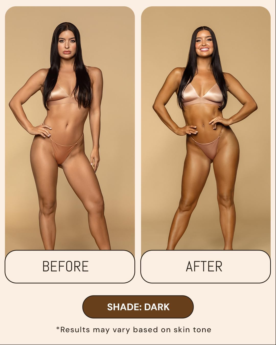 PETAJANE Dark Tanning Mousse bottle closeup showcases sleek packaging and premium feel